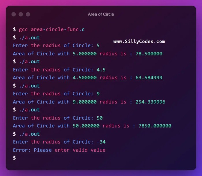 Cara membuat program sederhana untuk menghitung luas bangun datar